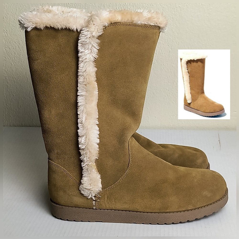 Universal Thread 12W Natural/Daniela Boots Genuine Suede Exterior
